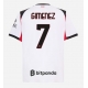 AC Milan Santiago Gimenez #7 Gostujuci Dres 2025-26 Kratak Rukav AC Milan Santiago Gimenez #7 Gostujuci Dres 2025-26 Kratak Rukav